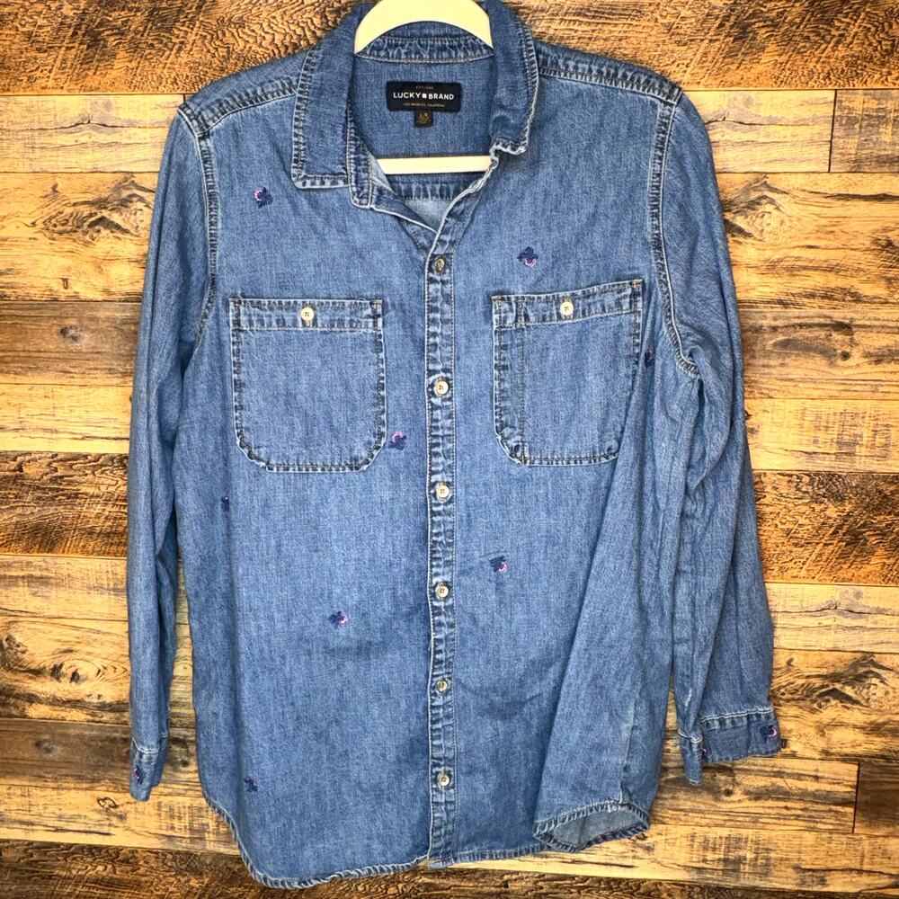 Lucky Brand Blue Button Down Shirt